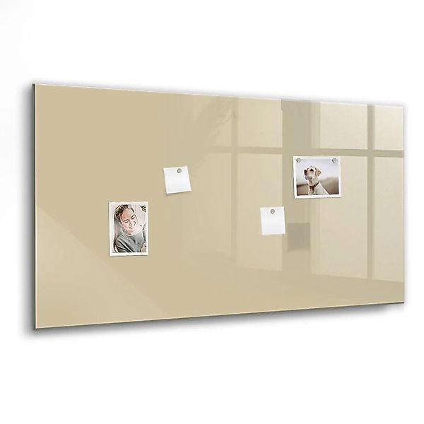 Tulup Schreib Magnettafel Beige 120x60 cm Magnettafel Wohnzimmer Glas Schwa günstig online kaufen