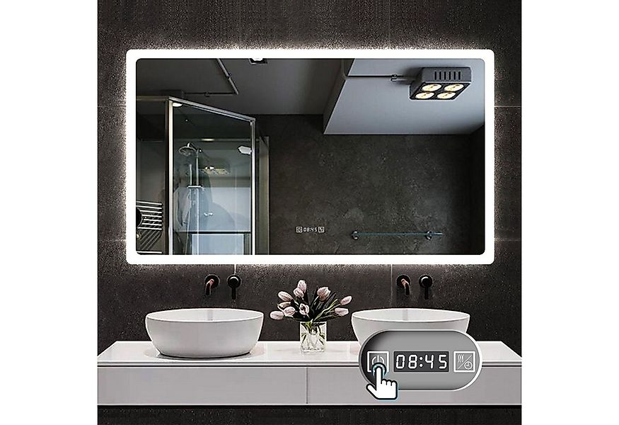 duschspa Badspiegel Wandspiegel Badezimmerspiegel mit LED Beleuchtung, LED günstig online kaufen