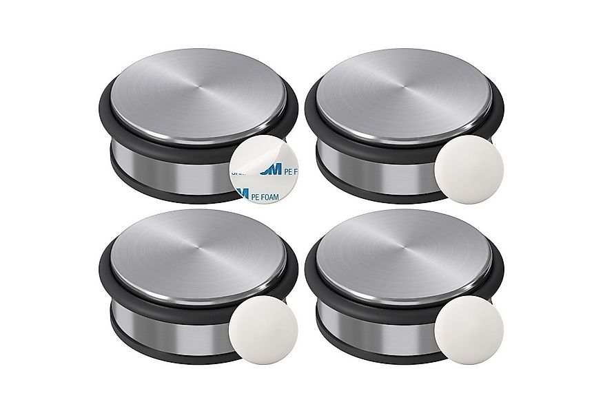 Wellgro Türstopper Edelstahl Türstopper 1,2 kg + Wand Türstopper, ohne Bohr günstig online kaufen