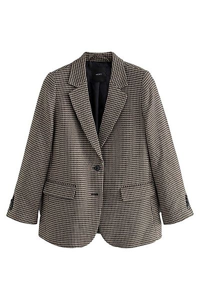 Next Jackenblazer Einreihiger Blazer mit Fischgrät-Karos (1-tlg) günstig online kaufen