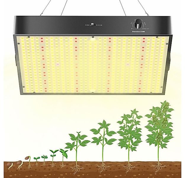 QUBEBU Pflanzenlampe 572LED-Pflanzenlampe 100W Vollspektrum Grow Lampe Pfla günstig online kaufen