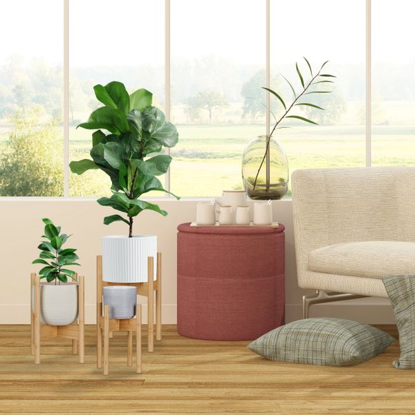 relaxdays Blumenständer Pflanzenständer im 3er Set günstig online kaufen