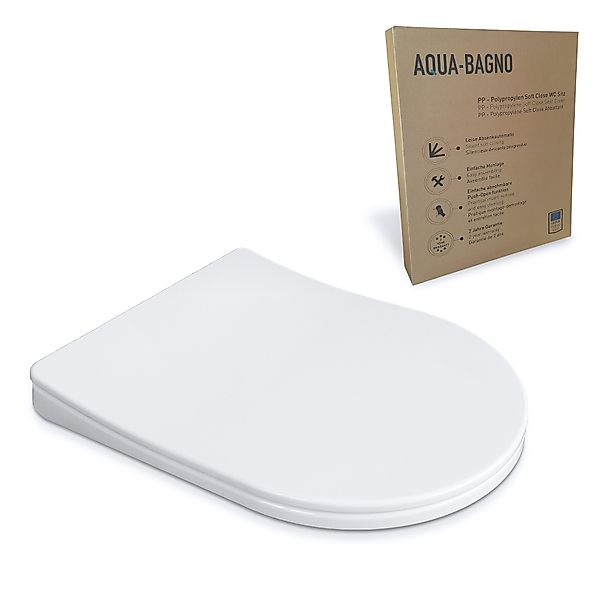 Aqua Bagno WC-Sitz Absenkautomatik Toilettendeckel abnehmbarer günstig online kaufen