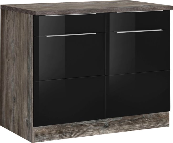 KOCHSTATION Unterschrank "KS-Brindisi" 100 cm breit, viel Stauraum günstig online kaufen
