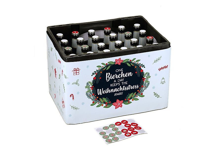 Herz & Heim DIY-Adventskalender 24 Aufkleber & Banderole für Bierkasten - S günstig online kaufen