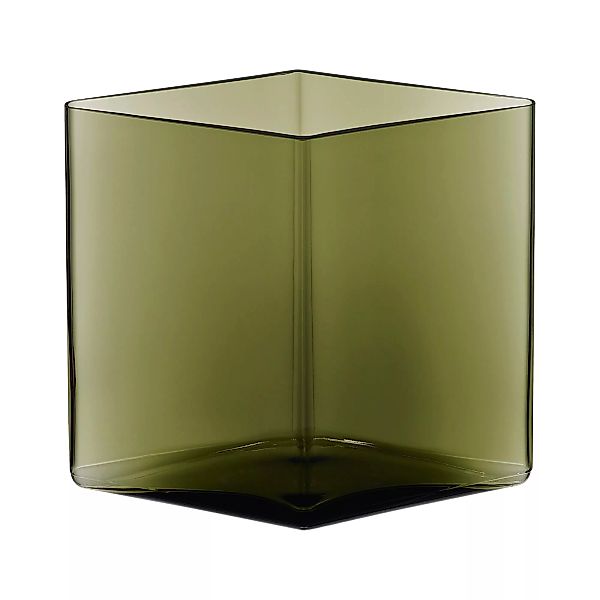iittala - Ruutu Vase 205x180mm - moosgrün/rautenförmig/LxBxH 20,5x20,5x18cm günstig online kaufen