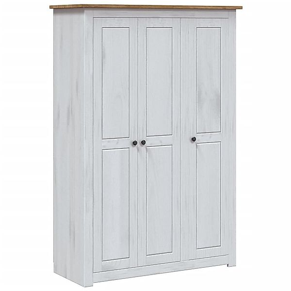 furnicato Kleiderschrank 3-Türig Weiß 118x50x171,5 cm günstig online kaufen