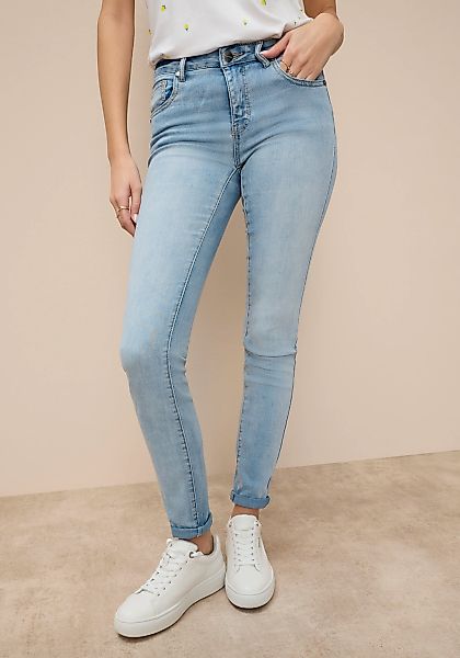 Tamaris Skinny-fit-Jeans schmale Beinweite, mit Gürtelschlaufenbund, mit Me günstig online kaufen