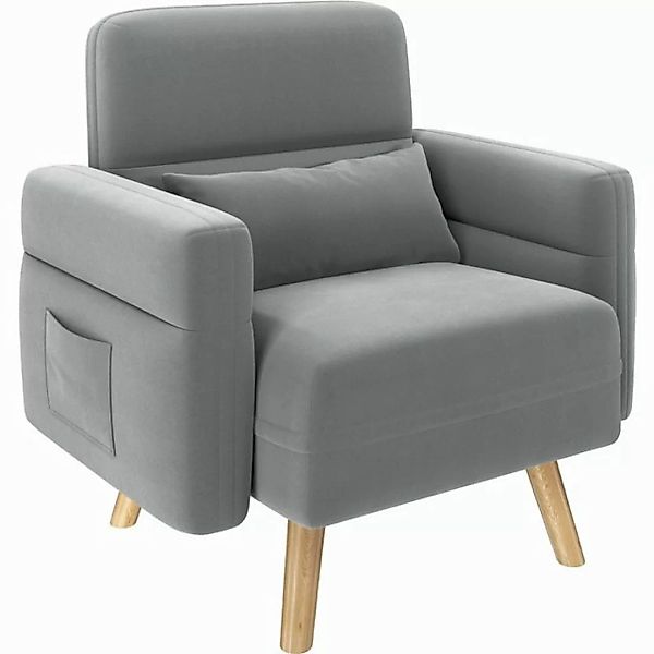 Yaheetech Sofa Kleines Polstersofa, Einzelsofa mit Lendenkisse Loveseat für günstig online kaufen