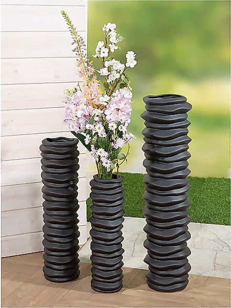 Casablanca by Gilde Bodenvase »Bodenvase "Rillo"« günstig online kaufen