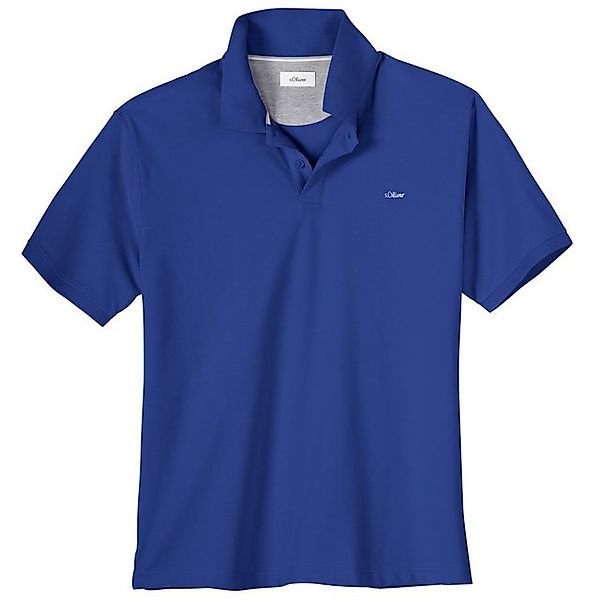 s.Oliver Poloshirt Große Größen Herren Basic Poloshirt royalblau s.Oliver günstig online kaufen