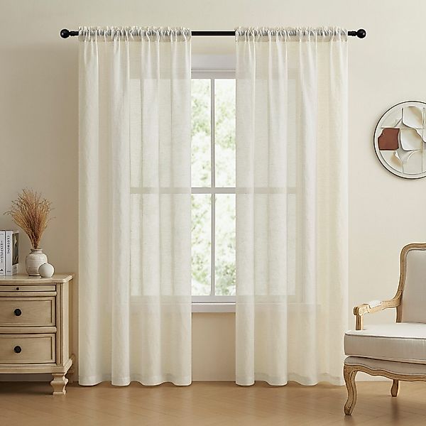 Jibenhome Gardine Retro Vorhänge, (2 St), günstig online kaufen