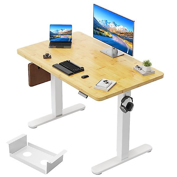 HOMALL Schreibtisch Höhenverstellbarer Schreibtisch mit 4-stufiger günstig online kaufen