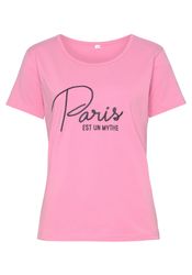 Vivance Kurzarmshirt T-Shirt mit Stickerei, Loungewear günstig online kaufen
