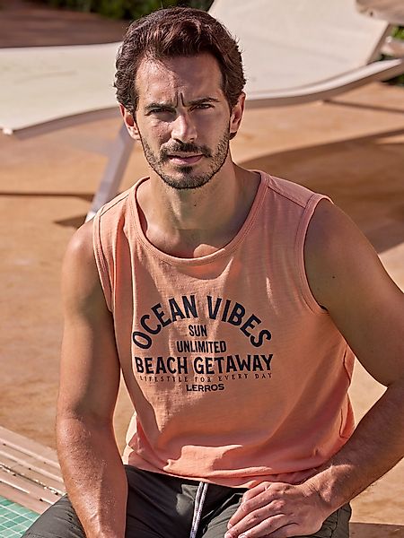 LERROS Muskelshirt "LERROS Herren Tanktop mit Brustprint" günstig online kaufen