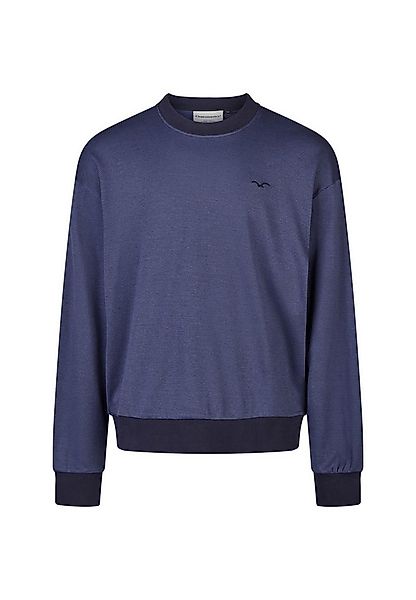 Cleptomanicx Sweatshirt Boxy Crewneck Ligull Mini Stri mit lockerem Schnitt günstig online kaufen