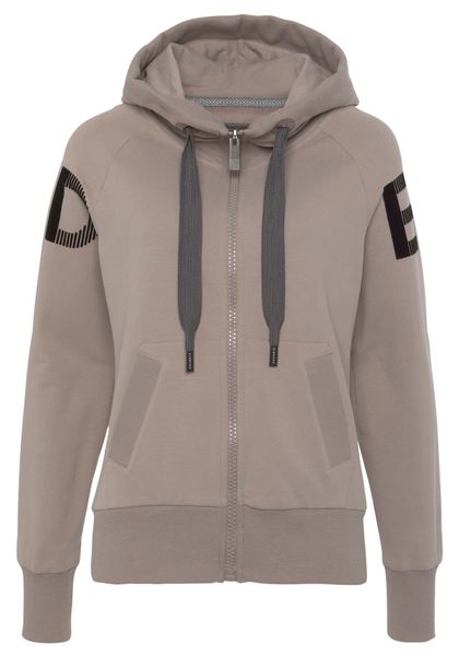 Elbsand Sweatjacke "Kekoa" mit großem Logodruck hinten, bequeme Freizeitjac günstig online kaufen