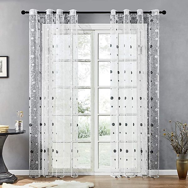 BYSURE Gardine, Ösen (2 St), halbtransparent, günstig online kaufen