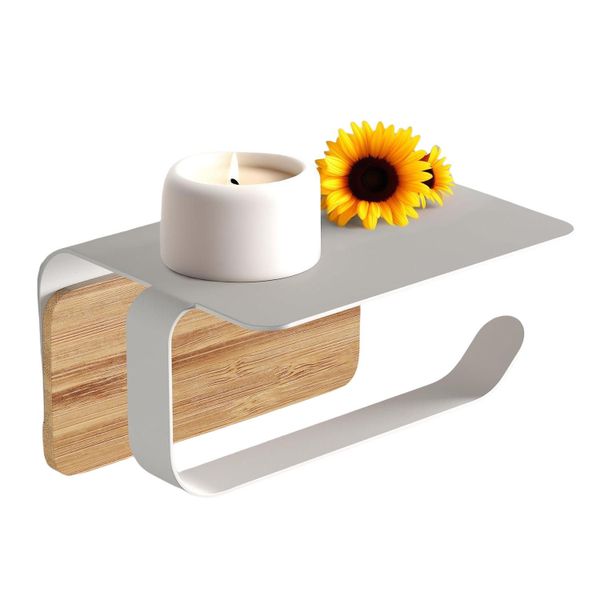 SEHAUSEU Toilettenpapierhalter mit Ablage, selbstklebend, ohne günstig online kaufen