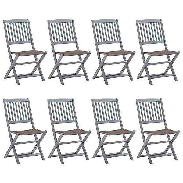 vidaXL Gartenstuhl Klappbare Gartenstühle 8 Stk. günstig online kaufen