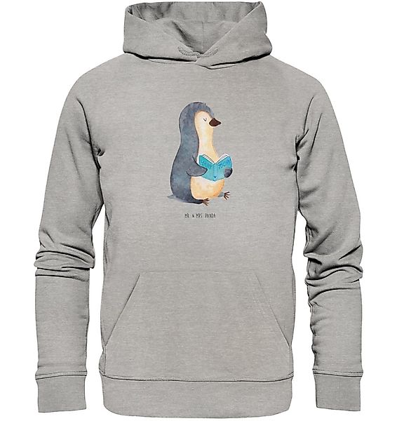 Mr. & Mrs. Panda Hoodie Größe XL Pinguin Buch - Heather Grey - Geschenk, Ob günstig online kaufen