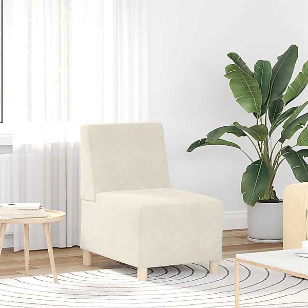 vidaXL Sofa Modulares Armfreies Sofa 2 günstig online kaufen