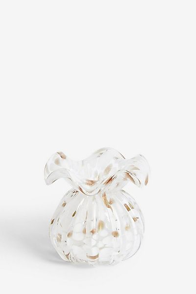 Next Dekovase Kleine Glasvase mit Konfetti-Muster in Flötenform günstig online kaufen