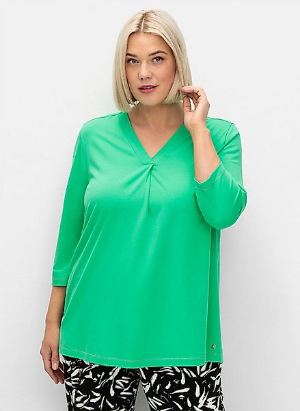 Sheego T-Shirt 3/4-Arm-Shirt . in leichter A-Linie günstig online kaufen