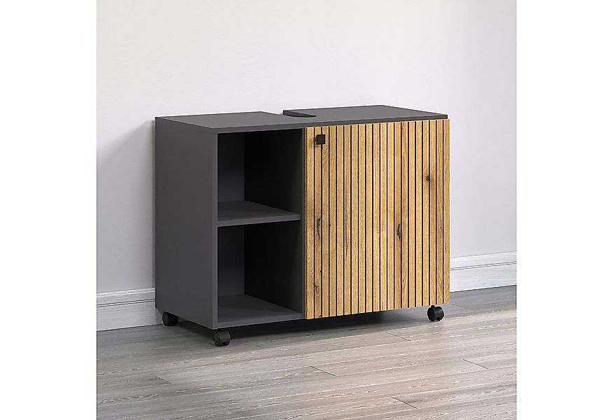 welltime Waschbeckenunterschrank Amrum (1-St) BxHxT 80 x 64 x 42cm Waschbec günstig online kaufen