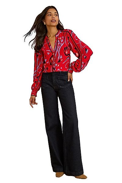 Love & Roses Langarmbluse Love & Roses Bluse mit Kerbausschnitt, Regular (1 günstig online kaufen