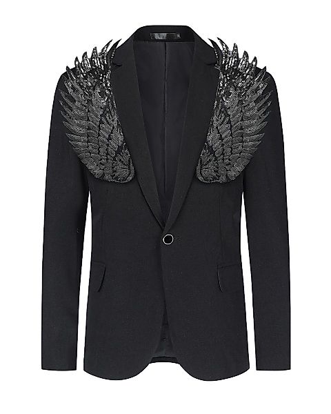 Allthemen Sakko Herren Sakko mit Pailletten günstig online kaufen