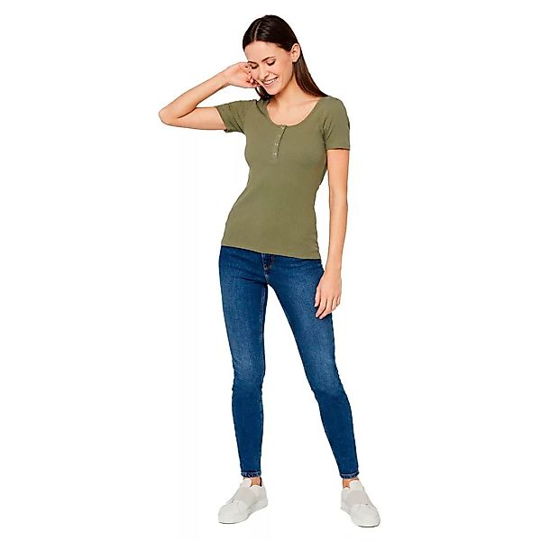 Pieces Kitte Kurzärmeliges T-shirt M Deep Lichen Green günstig online kaufen