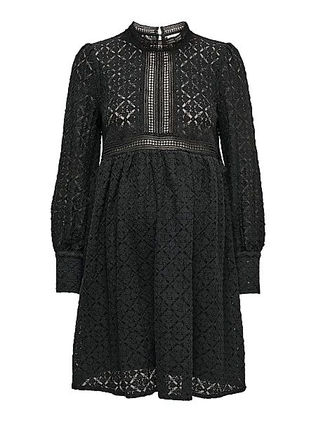 ONLY Mama Spitzendetail- Kleid Damen Schwarz günstig online kaufen