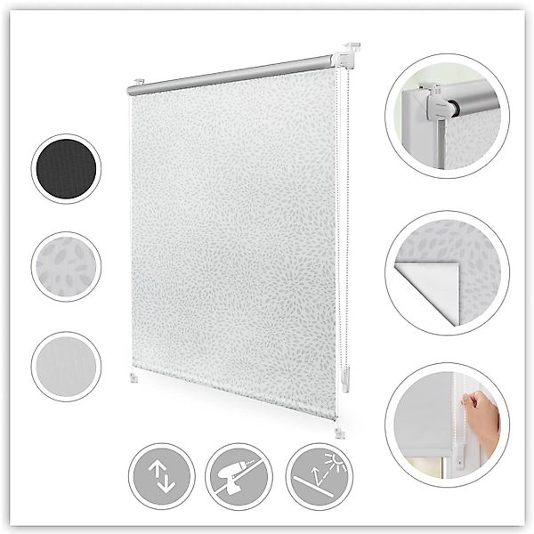 LICHTBLICK ORIGINAL Seitenzugrollo »Verdunkelungsrollo Thermo-Rollo Klemmfi günstig online kaufen