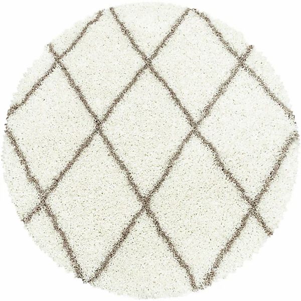 Ayyildiz Teppiche Hochflor-Teppich »ALVOR 3401«, rund, 50 mm Höhe, Shaggy, günstig online kaufen