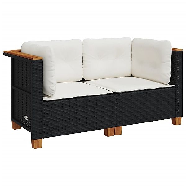 vidaXL Loungesofa Garten-Ecksofas mit Kissen 2 günstig online kaufen