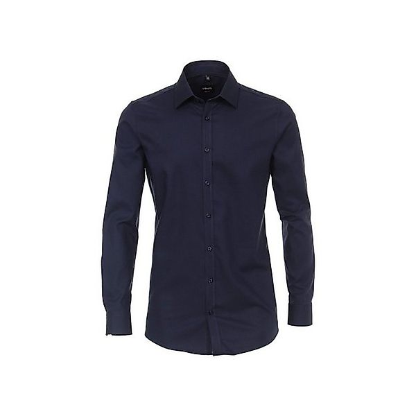VENTI Businesshemd Venti Herren Businesshemden Uni Body Fit blau (1-tlg., k günstig online kaufen