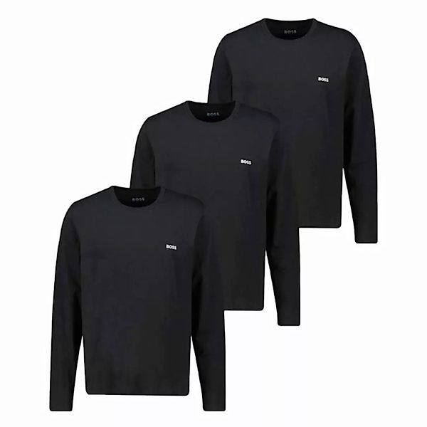 BOSS Langarmshirt "longsleeve-Shirt R-Neck Classic COTTON 3pcs/pack", mit B günstig online kaufen