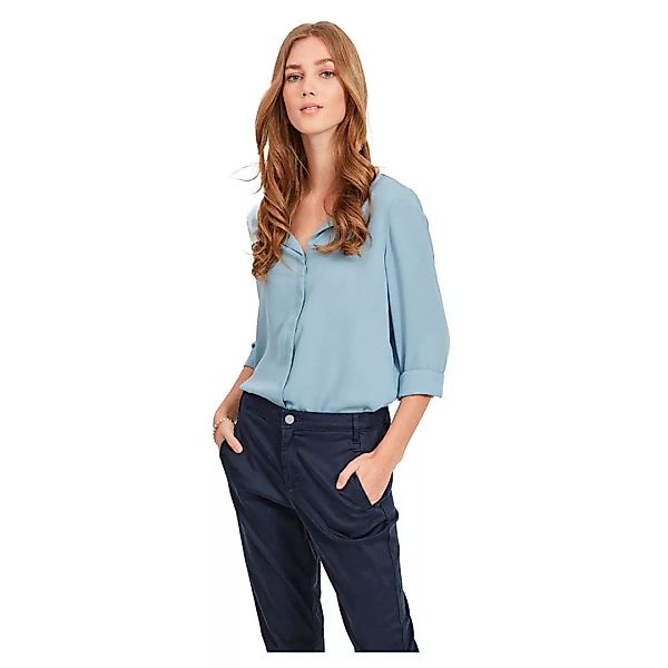 Vila Lucy Langarm Hemd XL Ashley Blue günstig online kaufen