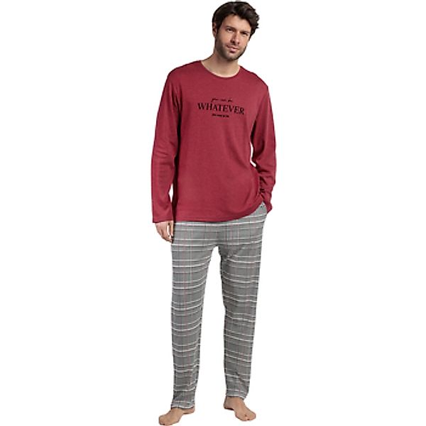 Admas  Pyjamas/ Nachthemden Pyjama Hose Top Langarm Houndstooth günstig online kaufen