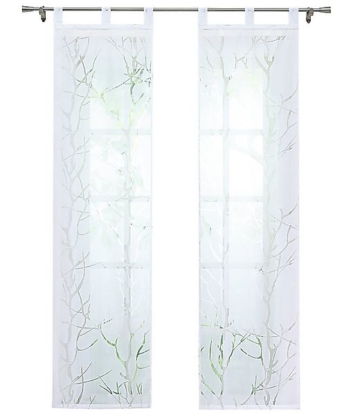 Joyswahl Gardine (2 St), Schlaufen, halbtransparent, 2er Set, Voile, Ausbre günstig online kaufen