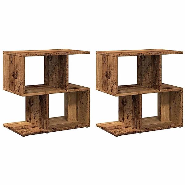 vidaXL Nachttische 2 Stk, Altholz-Optik 50x30x51,5 cm Holzwerkstoff 856535 günstig online kaufen