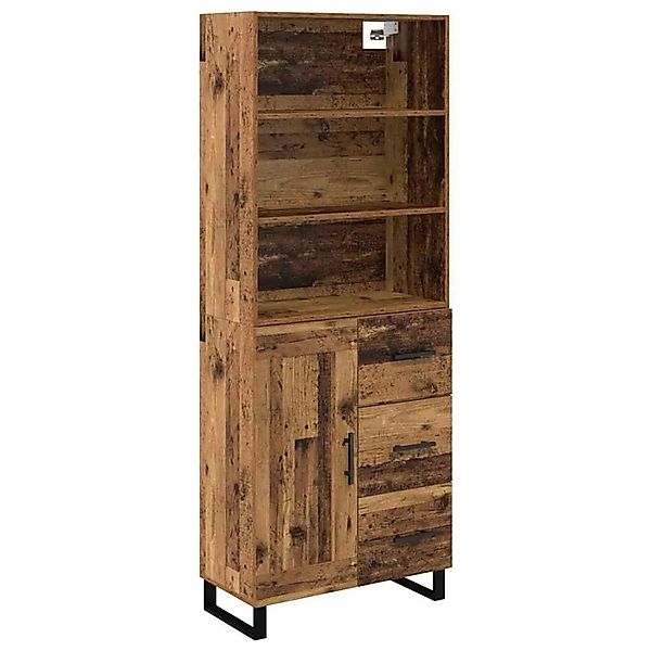 vidaXL Highboard Altholz 69,5 x 34 x 180 cm Holzwerkstoff 3415624 günstig online kaufen
