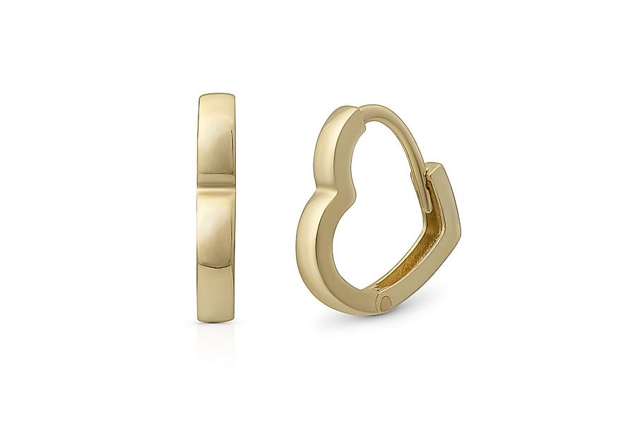 Suzan Gold Creolen-Set Goldohrringe Damen Echtgold Amore Huggies, Creolen 3 günstig online kaufen