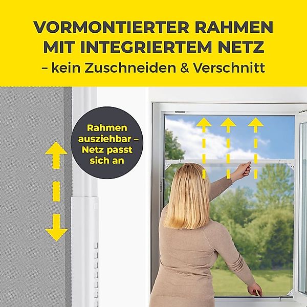 EASYmaxx Insektenschutz-Fensterrahmen Insect Protect, Teleskop-Insektenschu günstig online kaufen