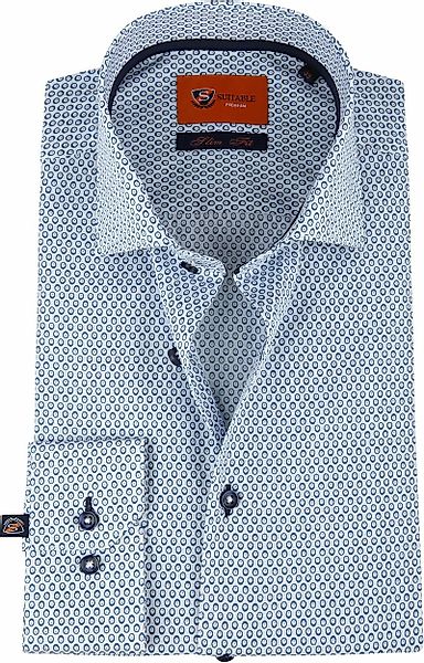Suitable Hemd Blau Augen Slim Fit - Größe 43 günstig online kaufen