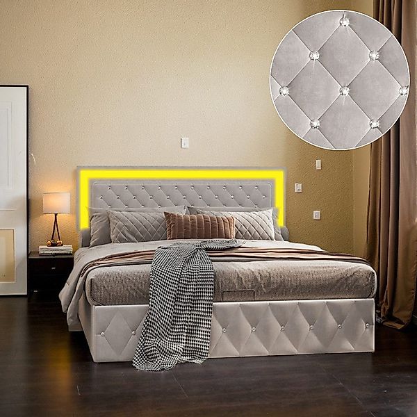 PXloue Polsterbett Bett 140x200 mit Lattenrost günstig online kaufen