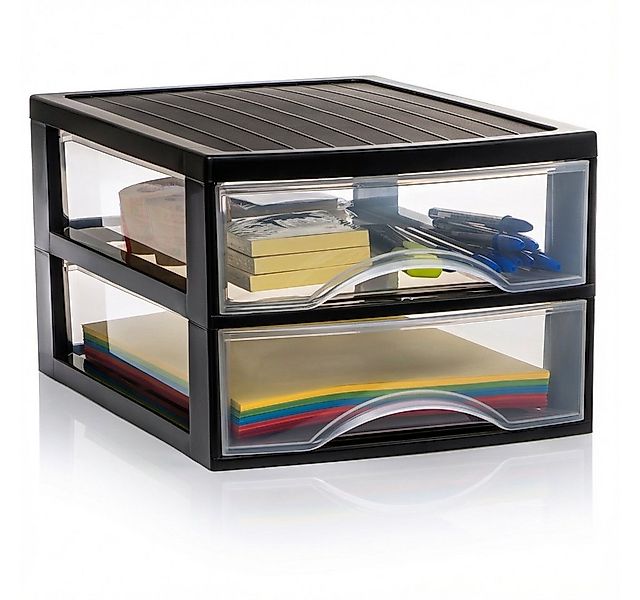 Hausfelder Schubladenbox Schubladenschrank A4 mit 2 Schubladen, Schreibtisc günstig online kaufen