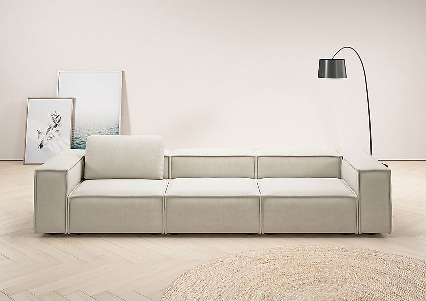 Home affaire 3,5-Sitzer "Watertown, modernes Big-Sofa XXL, 336 cm Breite, a günstig online kaufen