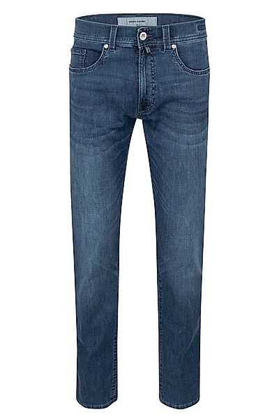 Pierre Cardin 5-Pocket-Jeans PIERRE CARDIN LYON TAPERED dark blue used buff günstig online kaufen